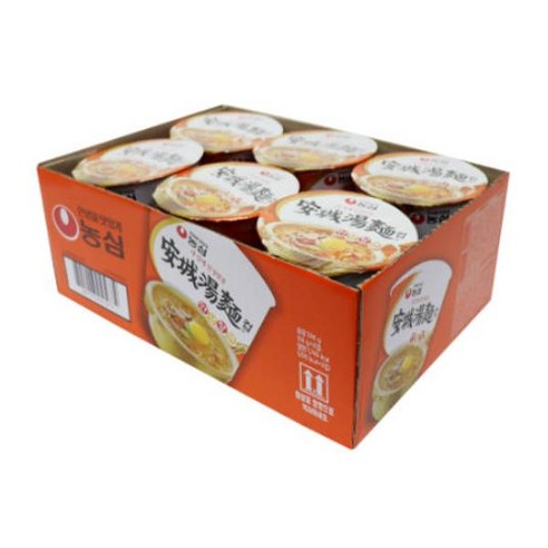 농심 작은컵라면 맛있는 라면 안성탕면컵 66g (A31114), 12개