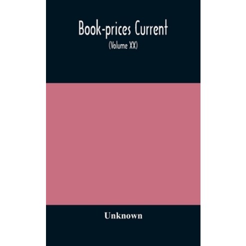 Book-prices current; a record of the prices at which books have been sold at auction from October 19... Hardcover, Alpha Edition, English, 9789354175534