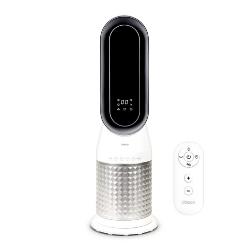 델루체 LED 날개없는 스탠드형 온풍기, DLH-R550NK, 화이트