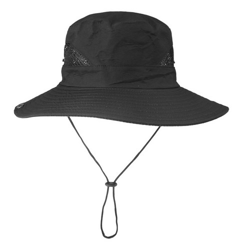 ANIASAI 여름 남자 여자 모자 야외 얼굴 마스크 와이드 브림 양동이 모자 태양 보호 낚시 사냥 하이킹에 대 한 넓은 가장자리 모자, Black B