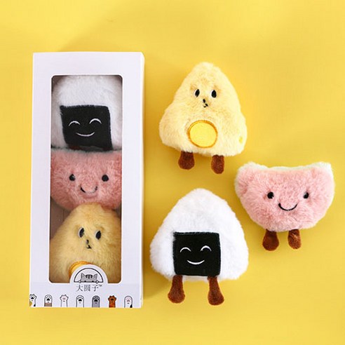 강아지 고양이 캣닢 장난감인형 3종 SET, 2세트