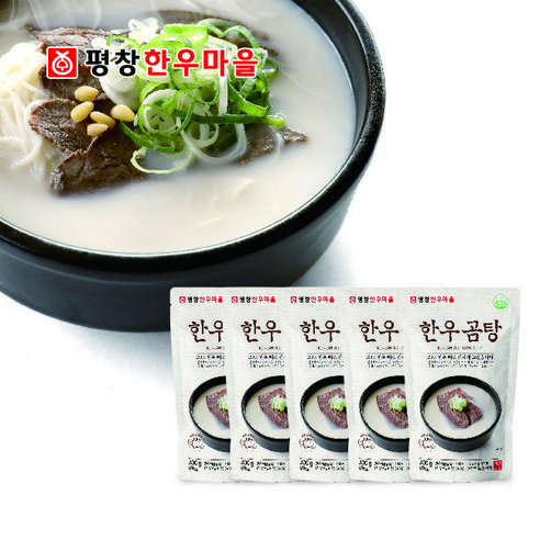 평창한우마을 국내산 한우 100% 한우곰탕 300g, 5개