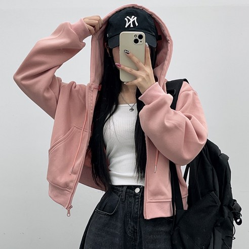 기모 덴버 크롭 후드집업 크롭집업 기모 덴버 크롭 후드집업 크롭집업