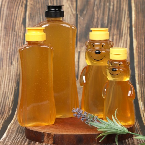 리빙패밀리 원터치 꿀병용기 블랙뚜껑, 12개, 1000ml