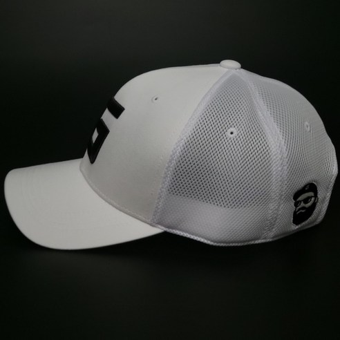 지브로스 Gbros 2XL 빅사이즈 대두 골프 모자 G logo 에어 메쉬캡 화이트