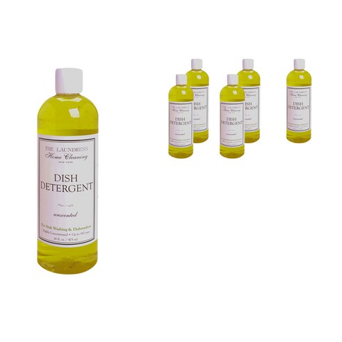 런드레스 그릇 일반주방세제 무향, 6개, 475ml