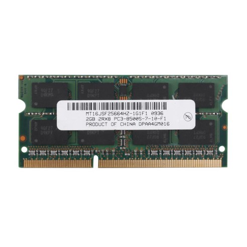 DDR3 2GB 노트북 메모리 RAM 2RX8 PC3-8500S 1066MHz 204pin 1.5V 노트북 RAM, 초록, 하나