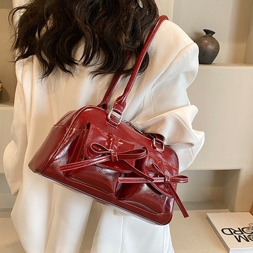 ANYOU숄더백 여성용 핸드백 롱핸들 보스턴 숄더백 토드 백