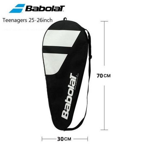 테니스스윙커버 테니스스윙포켓 BABOLAT 테니스 가방 보호 Babolat 라켓 커버 방수 내구성 성인 십대 스포츠 숄더백 1 팩, [01] Adult 1 Pack