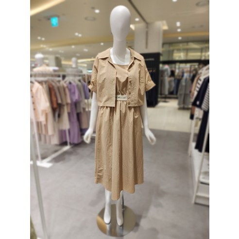 올리브데올리브셔츠셋트 투웨이허리밴드 원피스 YW3MO337(184554 )