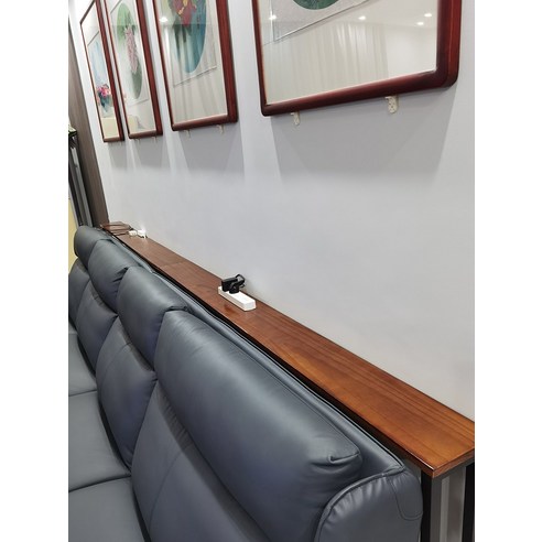 좁고 긴 테이블 거실 벽 소파 침대 뒤 탁자 선반 책상, 100x20x65(매듭이없는판자두께2cm)