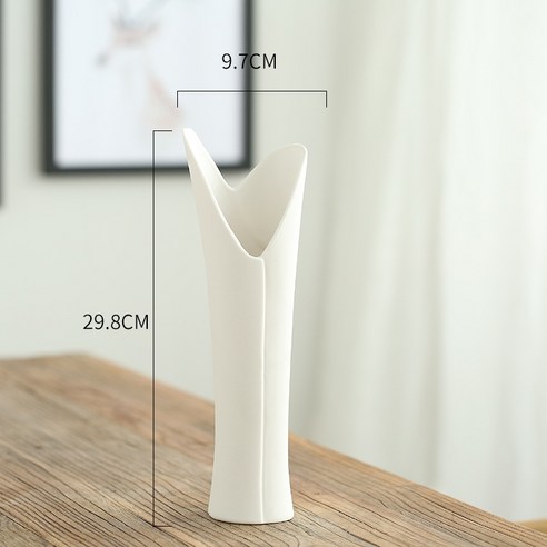 DFMEI 북유럽 심플 만천성 건화대 꽃병 크리에이티브 거실 백자화기 식탁 물배 도자기 꽃병장식품, DFMEI 아침 이슬, 하나