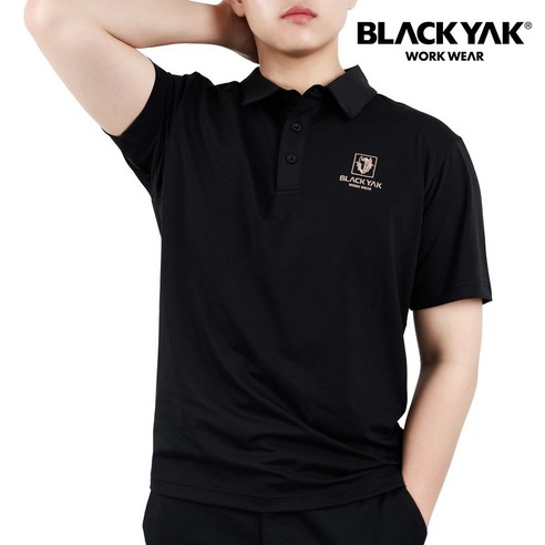 블랙야크 통풍 카라 쿨링 반팔티셔츠