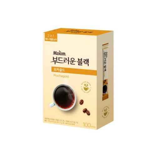 동서식품 맥심 부드러운 블랙 모카골드 2.7g x 100개입, 1개