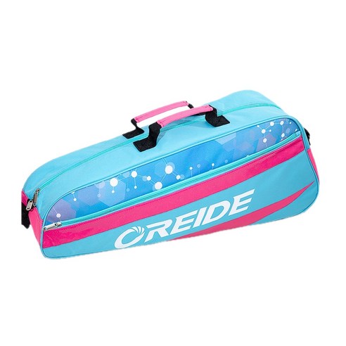 Oreide Capacity 배드민턴 가방 단일 어깨 스쿼시 라켓 테니스 라켓 스포츠 가방은 3 개의 라켓 블루를 잡을 수 있습니다., 보여진 바와 같이, 하나