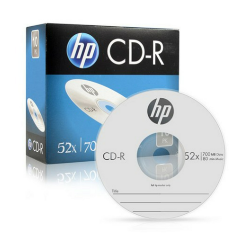 HP CD-R 52X 700MB 슬림 케이스 10p, 1개