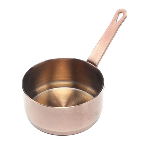 손잡이가있는 미니 스테인레스 스틸 소스 팬 버터 커피 밀크 워머 식기 세척기 안전 50/100ml(선택 사항), 로즈 골드, 50ml