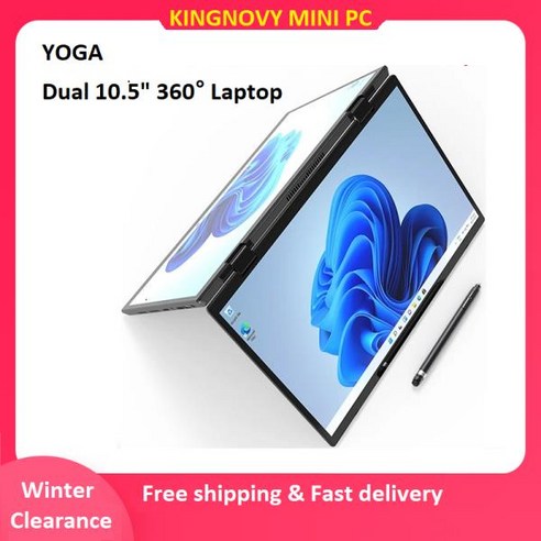 Topton L15 YOGA 360 ° 노트북 인텔 N95 듀얼 10.5 인치 IPS 터치 스크린 사무실 노트북 2 인 1 태블릿 PC, 01 Only Laptop, 01 8GB DDR4 512GB SSD, 8GB