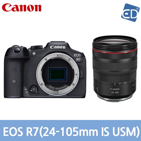 [캐논 정품] EOS R7 / 미러리스카메라/ED, 15 캐논 EOS R7+RF 24-105mm STM