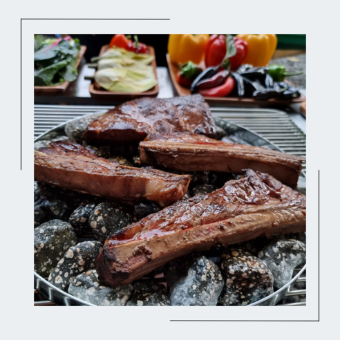 더다올 맥반석 돌 3kg 5kg 10kg 캠핑 구이용 맥반석돌 베이킹스톤, 굴림맥반석5kg, 2호(10~20mm), 1개