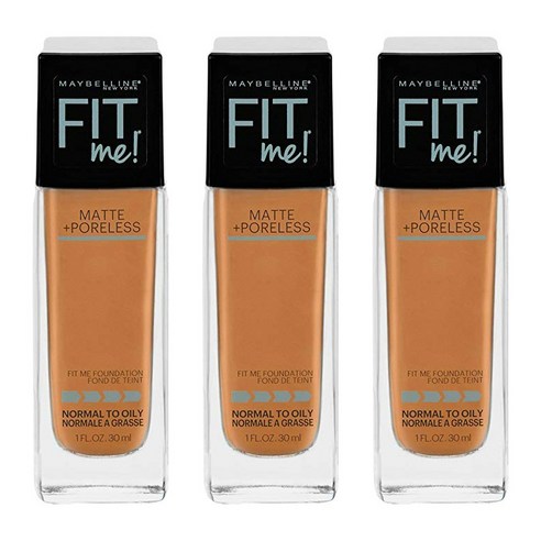 메이블린 핏 미! 매트+ 포어리스 파운데이션 30ml, Toffee, 3개