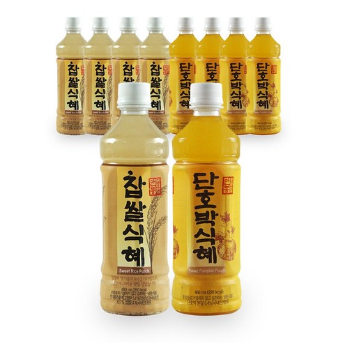 프레시데이 안동김유조 전통 찹쌀식혜5병+단호박식혜5병, 10개, 460ml
