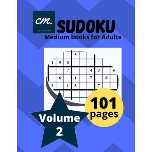 Sudoku Medium Books for Adults: Large Print puzzle magazine for seniors Volume 2 Paperback, Independently Published, English, 9798550017722
