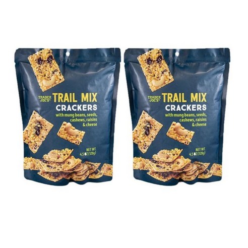 해외 상품 Trader Joe's Trail Mix Crackers 미국 트레이더 조 추천 상품 견과류 영양 간식 2봉지