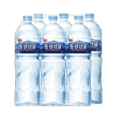 동원샘물 생수 2L 리터 36개 (6개 X 6묶음) 라벨 랜덤