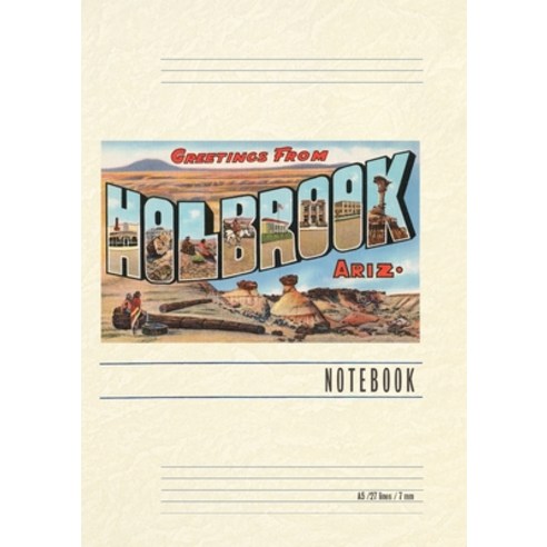 (영문도서) Vintage Lined Notebook Greetings from Holbrook Paperback, Found Image Press, English, 9798385401987