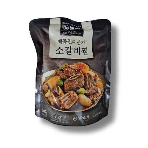 백종원 본가의 특제 비법소스로 만든 부드럽고 풍부한 맛의 소갈비찜