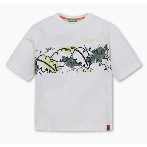 [AK평택점] [베네통키즈]네이쳐그래픽티셔츠3LUQC10IXIV