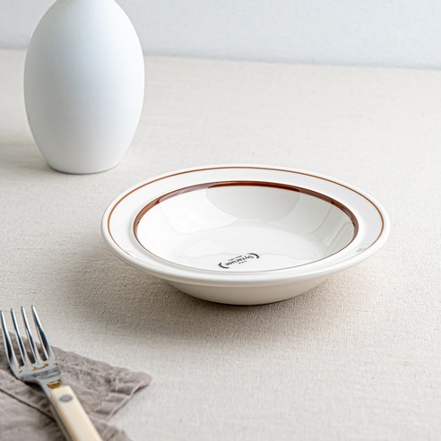시라쿠스 메이플 찬기 L 16cm, 1개, 라인브라운
