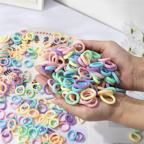 제이팩 안아픈 마카롱 머리끈 대용량 500개