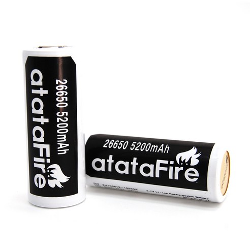 ATATA 보호 26650 충전용 배터리 5200mAh KC인증 정품