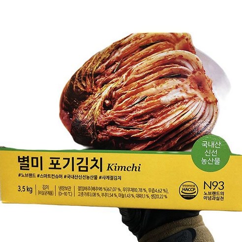 노브랜드 별미 포기김치 3.5kg x 1개, 아이스박스포장