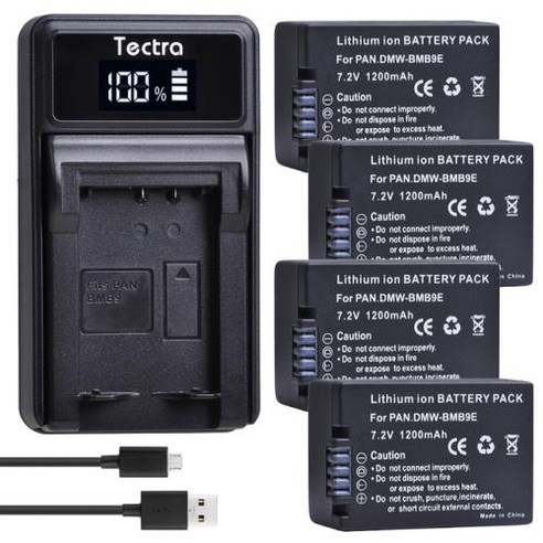 1200mAh DWMBMB9 DMWBMB9E 배터리 루믹스 DMC FZ40K FZ45K FZ47K FZ48K FZ60 FZ62 FZ72 FZ80 FZ100, 5) 3 Battery 1 Charger