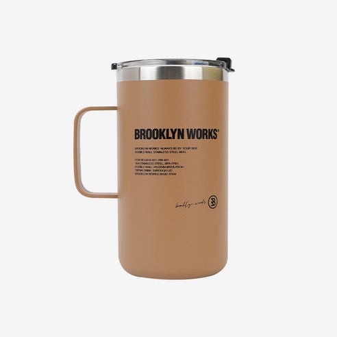 일상에 예술을 더하는 브루클린웍스 스테인리스 더블월 머그