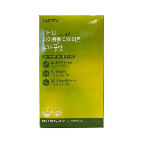 락티브 아이돌물 다이어트 녹차꿀맛 25ml x 30병