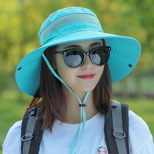 DFMEI 선캡남여름철 야외 낚시 썬캡 접이식 벙거지녀 산악대야입니다모자요, DFMEI 스카이블루요