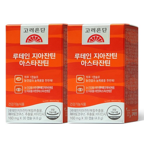 고려은단 루테인 지아잔틴 아스타잔틴, 30정, 2개