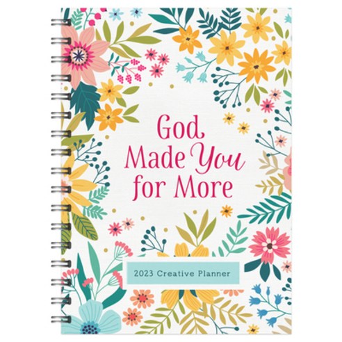 (영문도서) 2023 God Made You for More Creative Planner Spiral, Barbour Publishing, English, 9781636093079