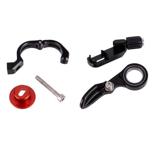 MTB 자전거 Dropper 포스트 원격 레버 범용 자전거 시트 포스트 원격 레버 Shifter 사이클링 장비 및 액세서리, 블랙, 22.5mm, 알루미늄 알루미늄