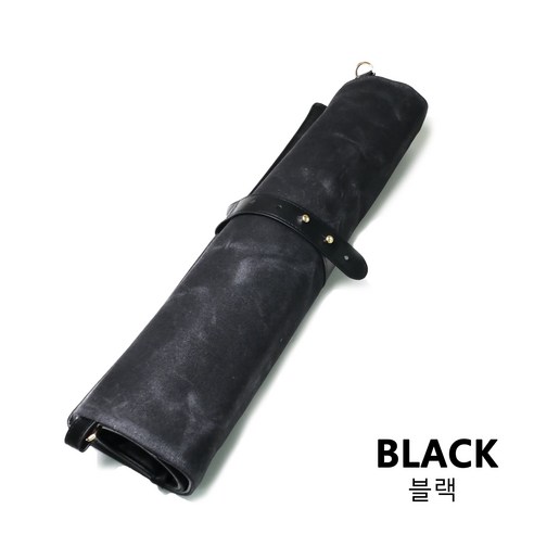 제이에스다이닝 가죽 칼가방 셰프 나이프 케이스 칼케이스 캠핑 도구 가방 휴대용, 1개, 블랙