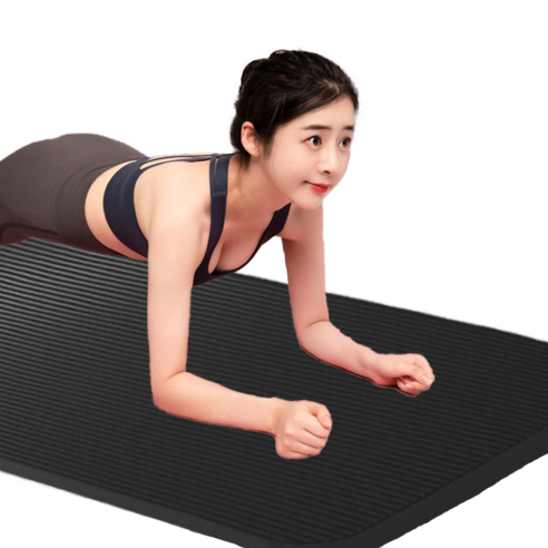 온더어스 프리미엄 NBR 요가매트 185 x 90 cm 20mm 와이드 운동매트 스트랩 포함, 퍼플, 1개