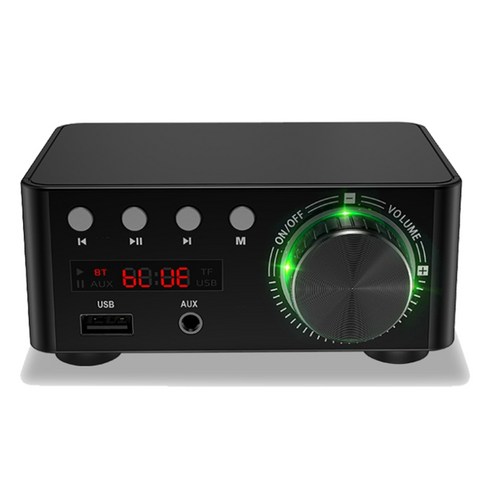50WX2 블루투스 5.0 전력 증폭기 보드 TPA3116 수신기 스테레오 홈 자동차 오디오 증폭기 USB U 디스크 TF 카드 플레이어, 보여진 바와 같이, 하나
