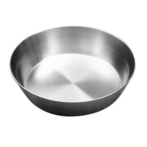뚜껑 학교가있는 스테인레스 스틸 한국 전통 밥 그릇 라면 국수 메뉴도 과일 디저트 서빙 요리, 실버