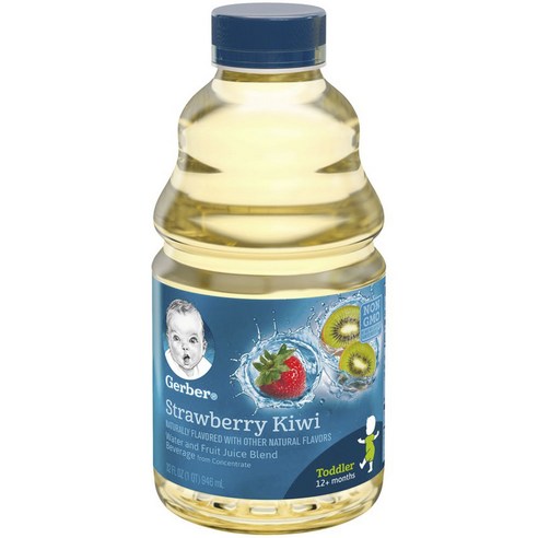 거버 워터 앤 프루트 블렌드 베버리지 어린이 과일야채주스 946ml, 3개, 딸기 + 키위(Strawberry + Kiwi)