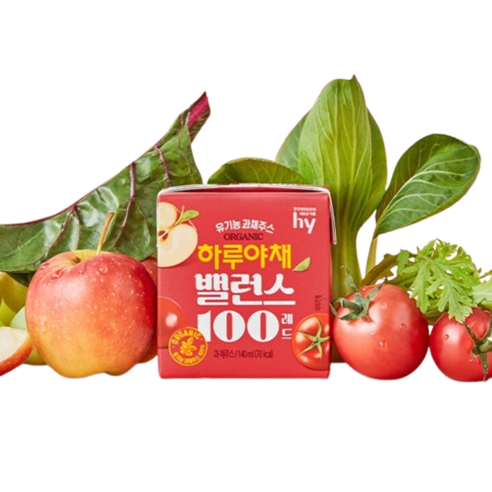 한국야쿠르트 하루야채 밸런스100 레드 140ml, 12개