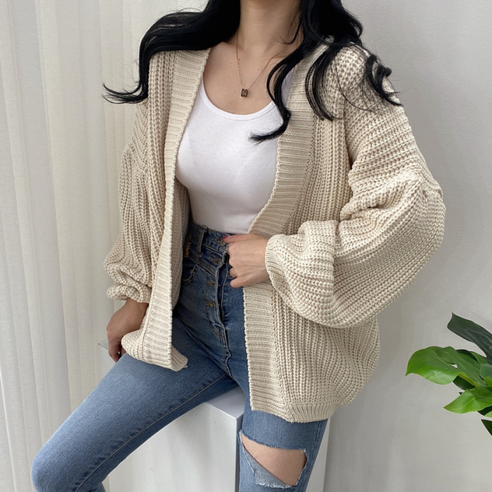 세련되고 편안한 스트릿제이 데일리 루즈핏 가디건